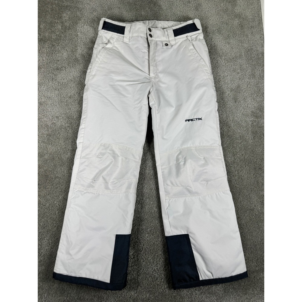 Arctix Kids Snow Pants Insulated Winter Ski Bibs Gray Navy Blue Size Med M 11585